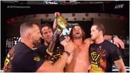 Adam Cole Bay-Bay is the only member of TUE to be currently holding a title.